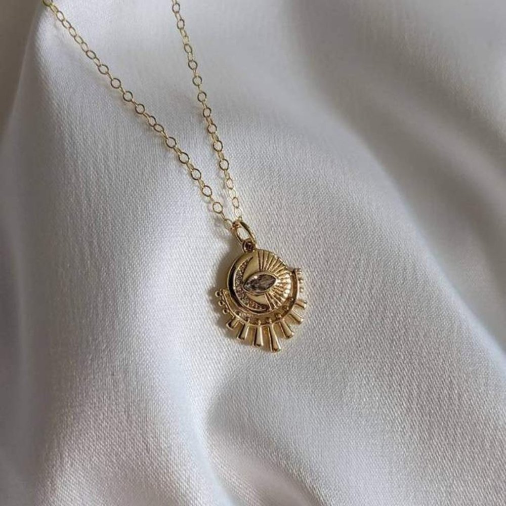 Evil Eye Medallion Necklace
